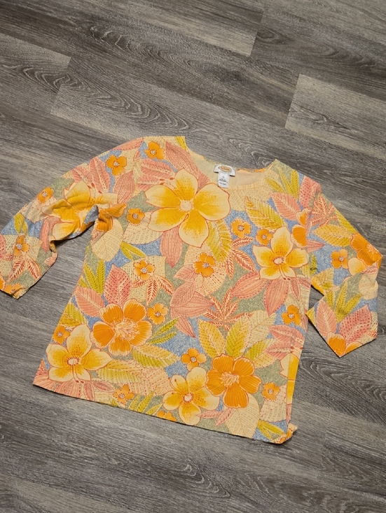 Talbots Tops - Talbots Spring Floral 3/4 Sleeve Top Size XL